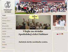 Tablet Screenshot of acs-sabinov.sk